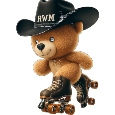 Roll W. Me teddy mascot
